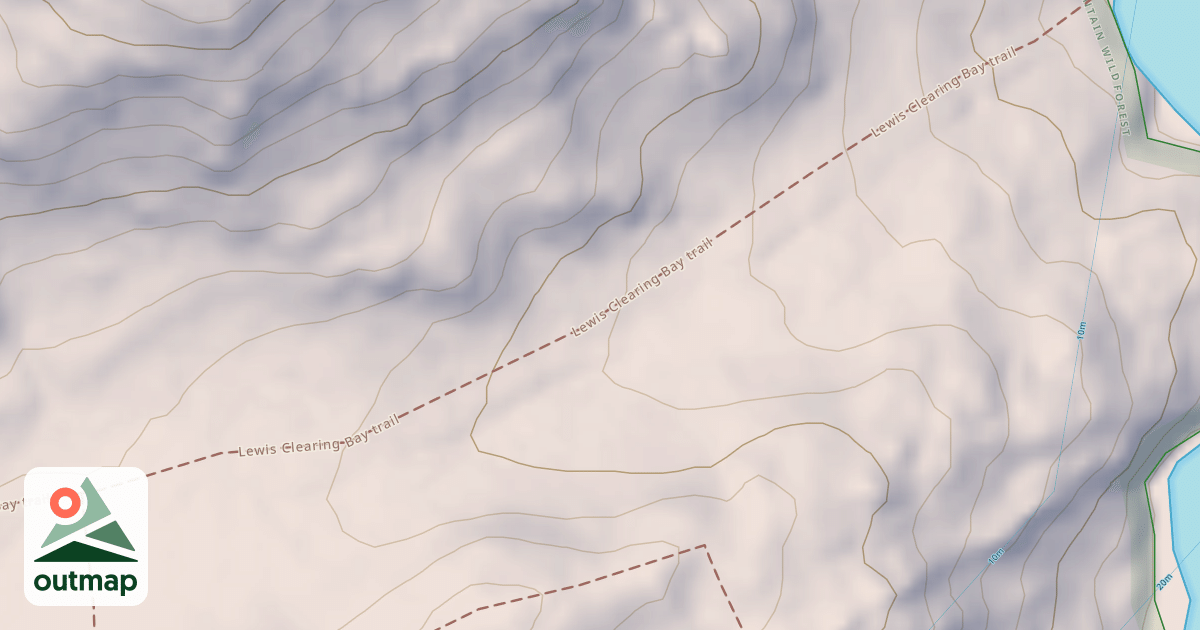 Map of Lewis Clearing Bay Trail