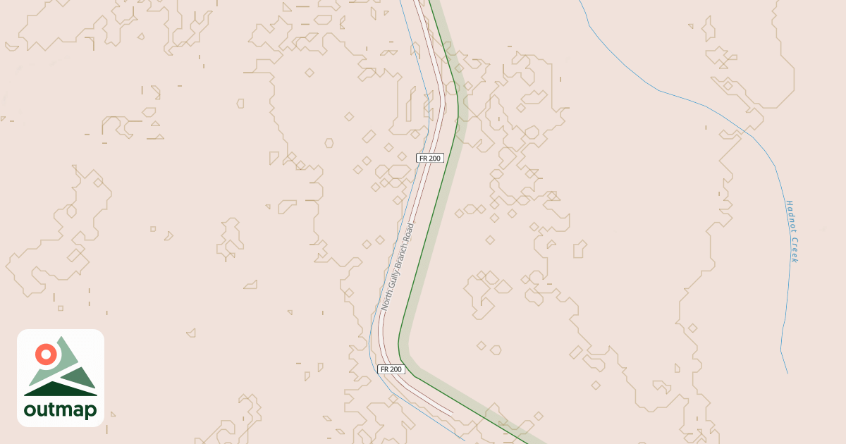 Map of N. GULLEY BRANCH