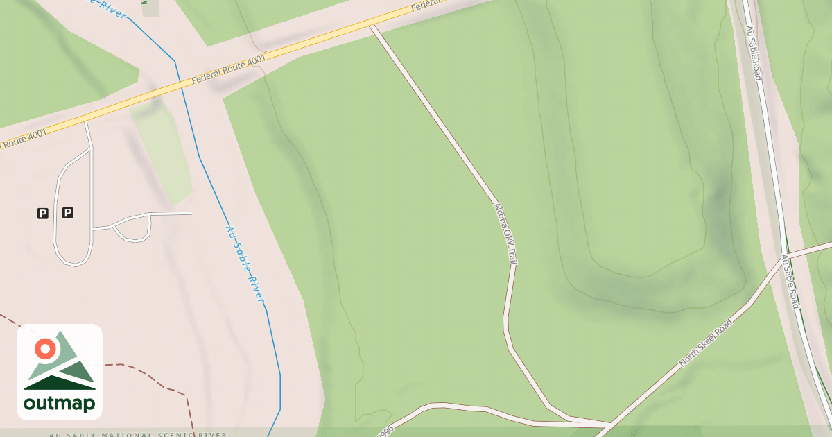 Map of ALCONA ATV TRAIL