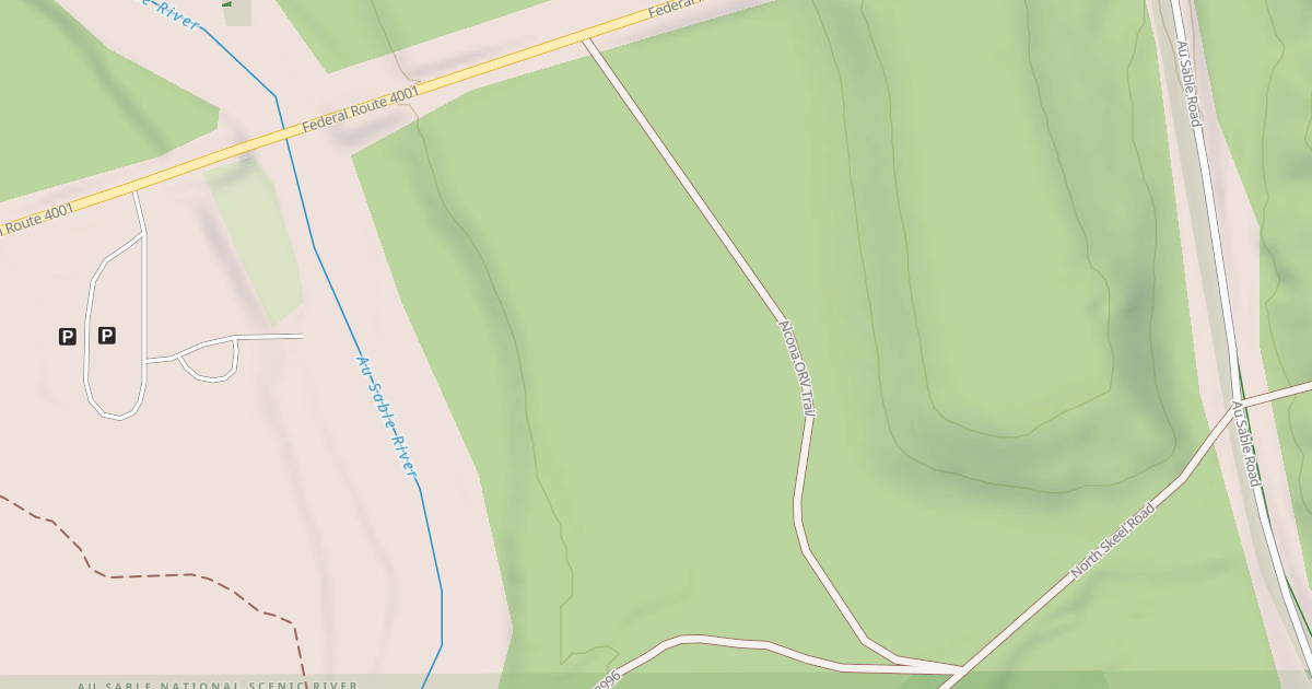 Map preview of ALCONA ATV TRAIL
