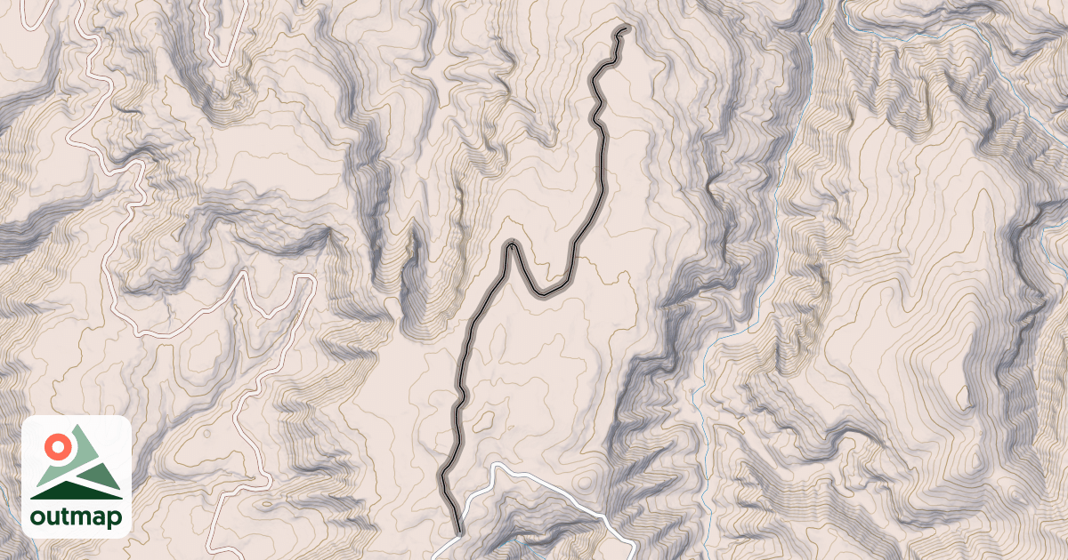 Map of Little Dry Mesa Road