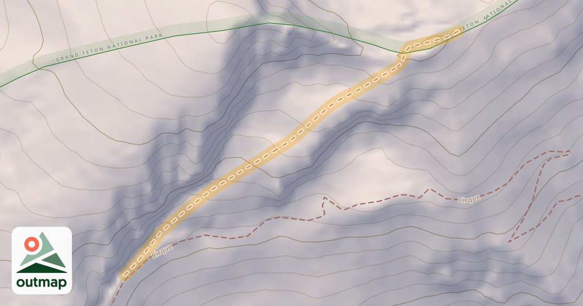 Map of Headwall Traverse