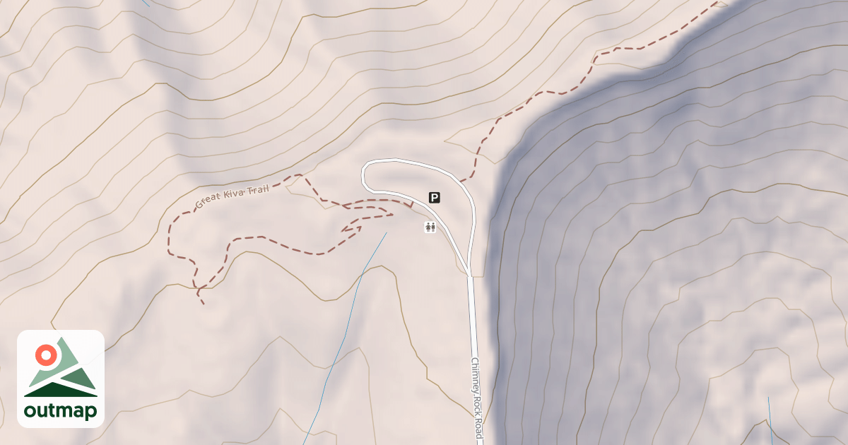 Map of CHIMNEY ROCK