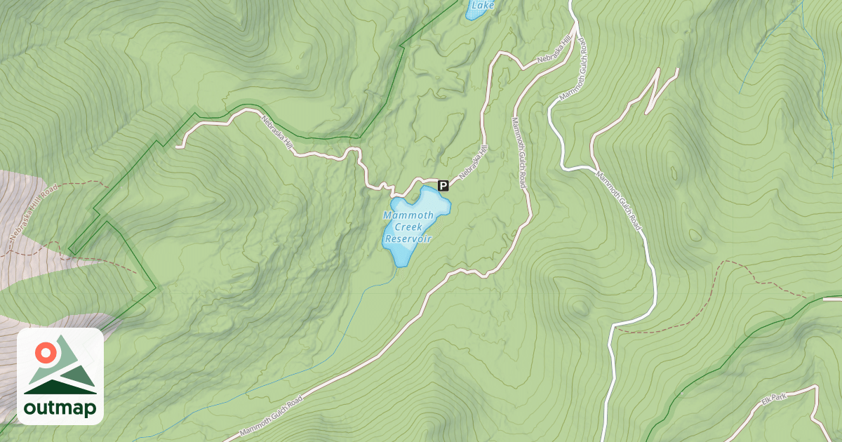 Map of MAMMOTH GULCH