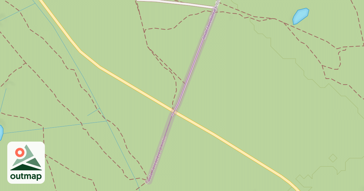 Map of Route Forestière d'Antin