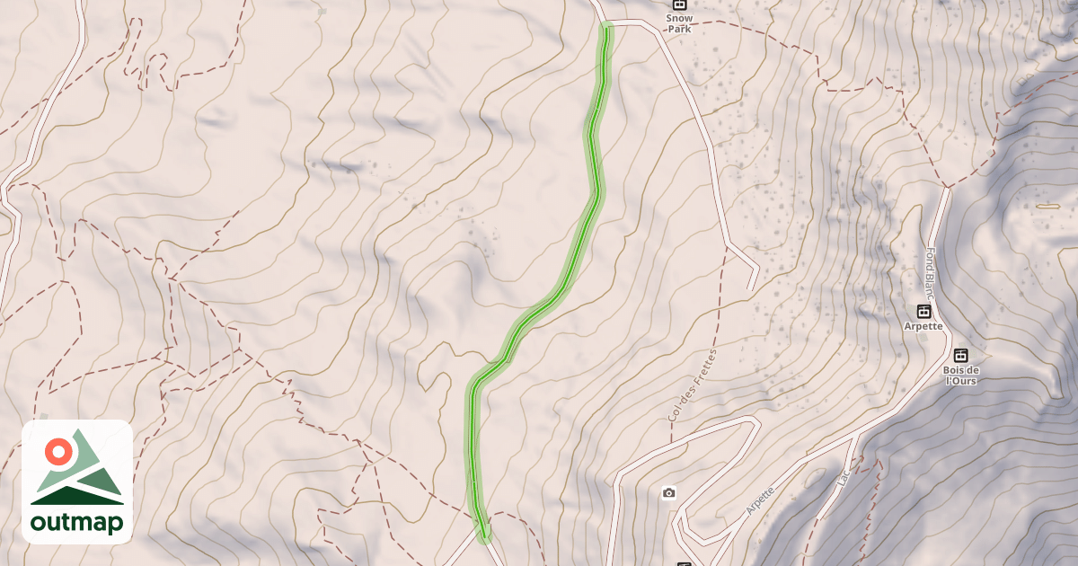 Map of Arpette