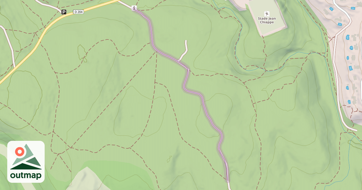 Map of Piste du Collet des Espères