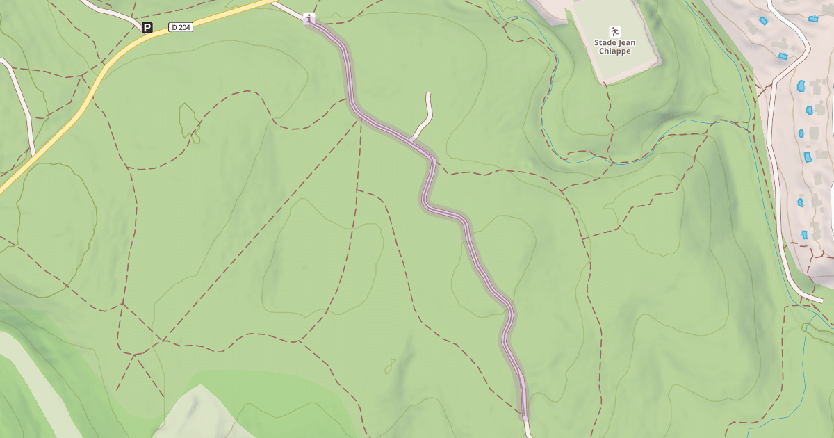Map preview of Piste du Collet des Espères