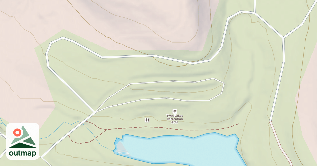 Map of TWIN LAKES LOOP