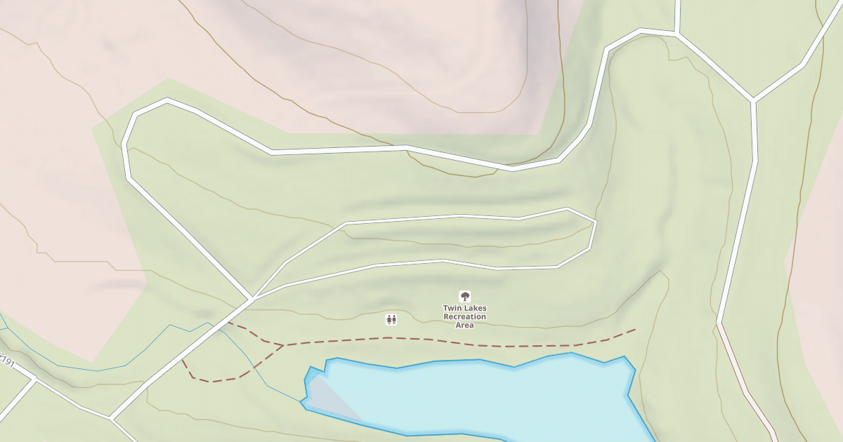 Map preview of TWIN LAKES LOOP