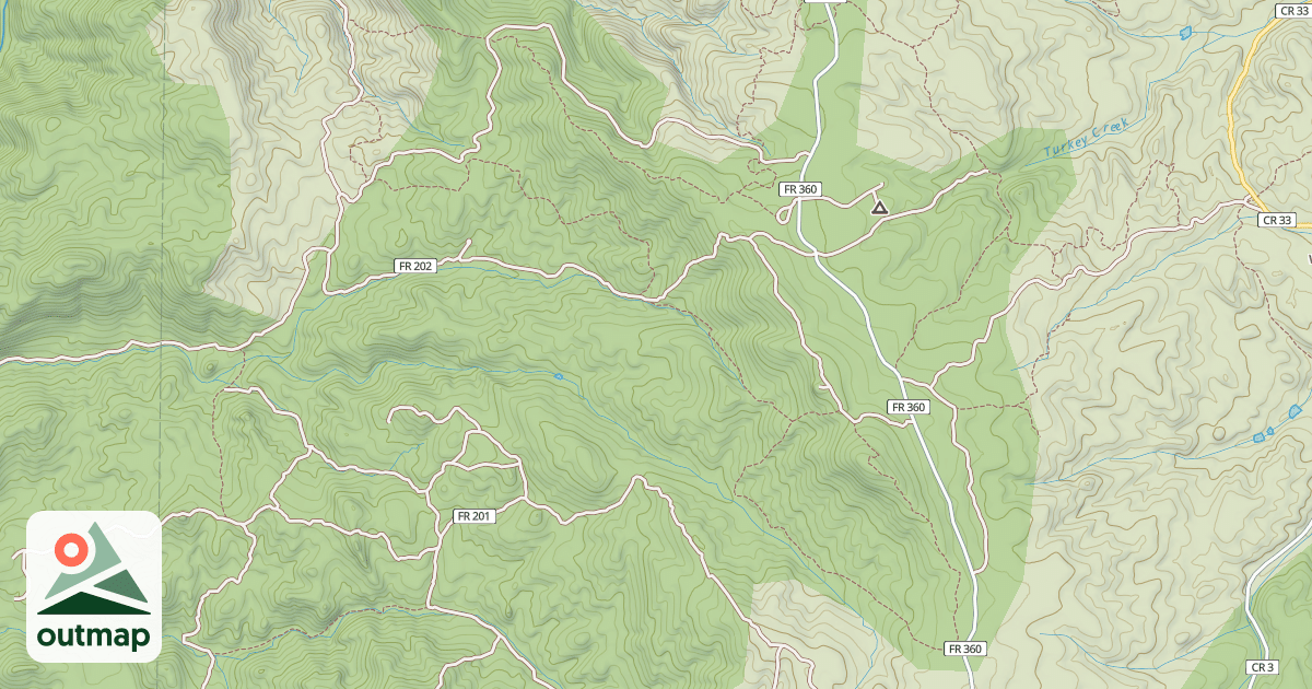 Map of BEAVER CREEK