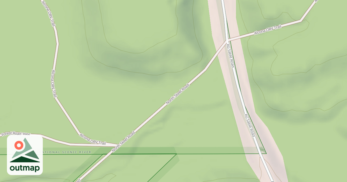 Map of ALCONA ATV TRAIL