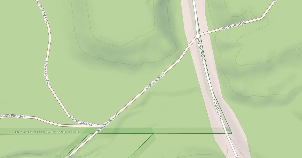 Map preview of ALCONA ATV TRAIL