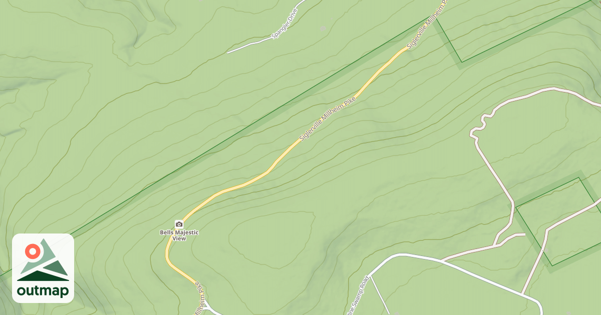 Map of Bald Eagle State Forest Snowmobile Trails