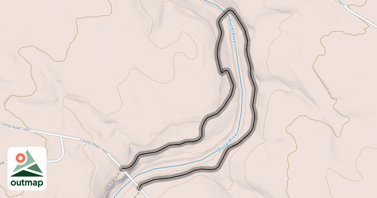 Map of North Trail