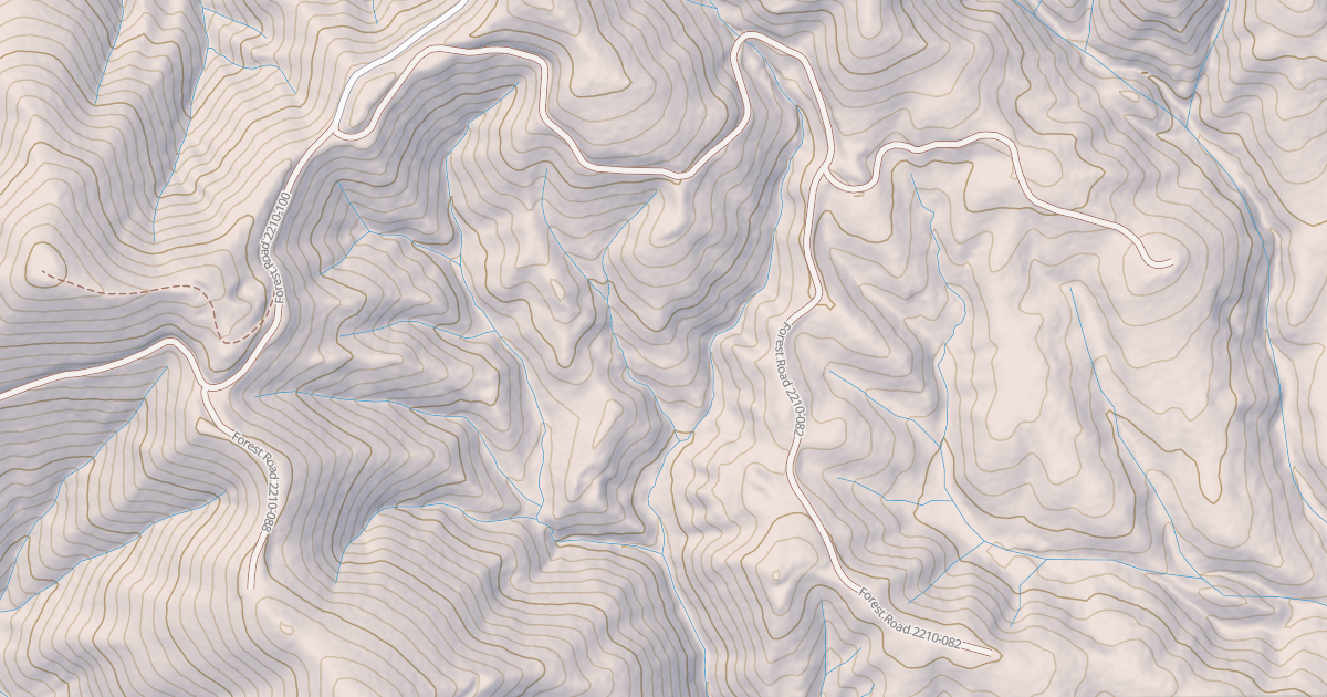 Map preview of USFS National Forest System Roads {E1BF0528-47FA-4572-AFEA-A098ACD9BCC3}