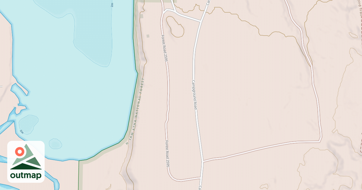 Map of AU TRAIN SUMMER HOMES