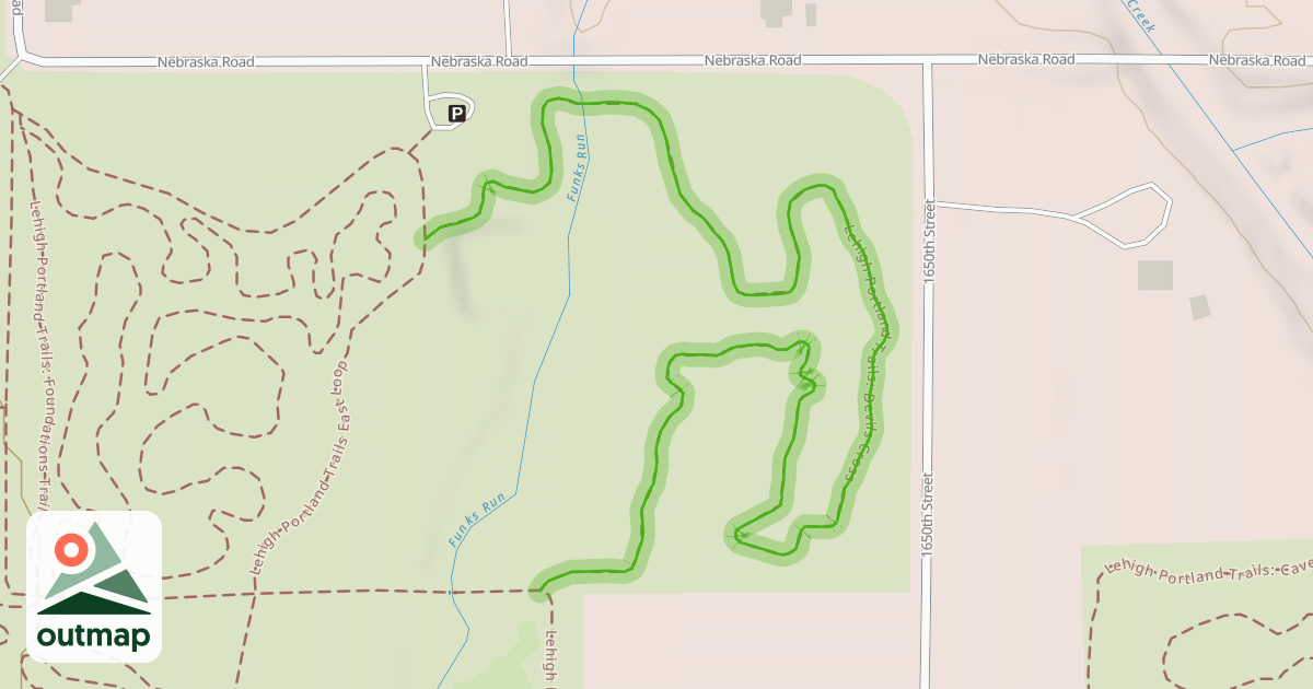 Map of Lehigh Portland Trails: Devils Cross