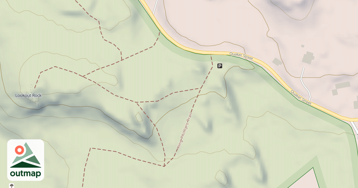 Map of Lookout Rock Trail