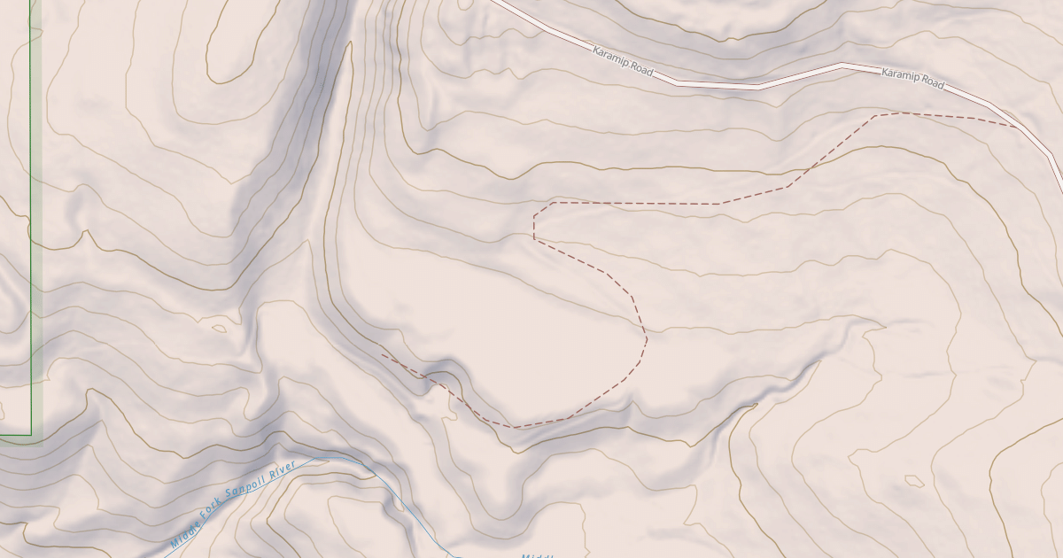 Map preview of USFS Motor Vehicle Use Map Roads {04D37C72-4396-46EF-9967-4ADFF4D47F4A}