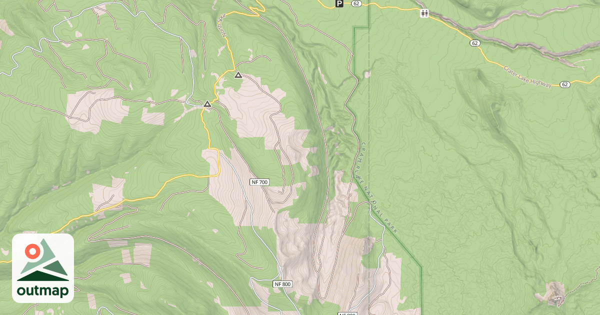 Map of Thousands Springs Snomo Trail