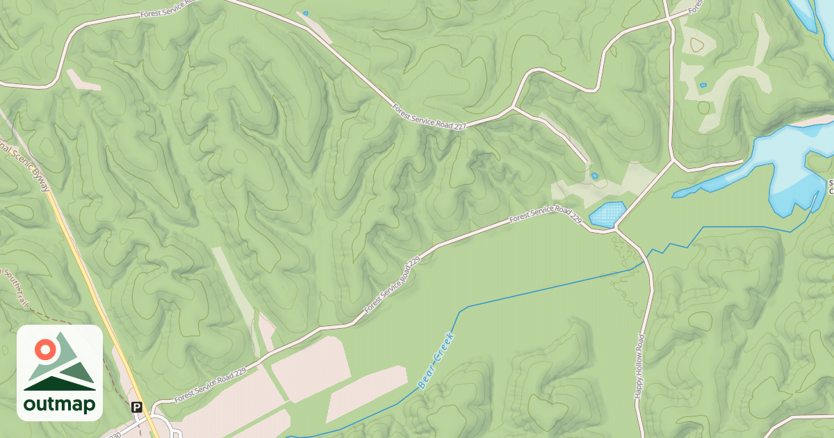 Map of BEAR CREEK ROAD