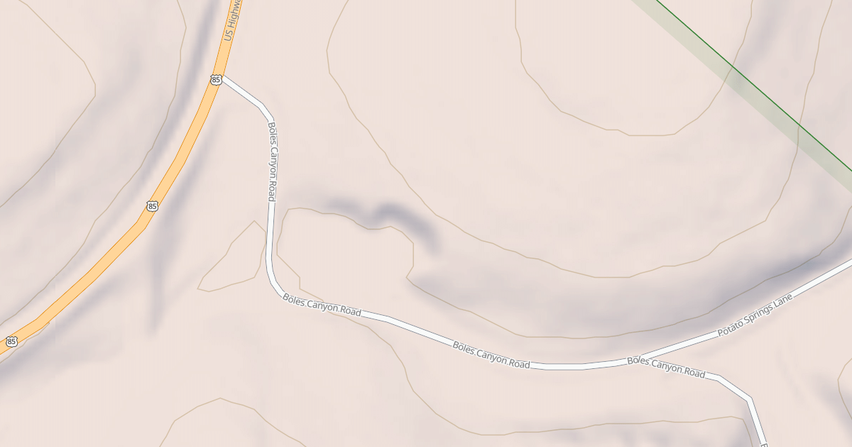 Map preview of BOLES CANYON