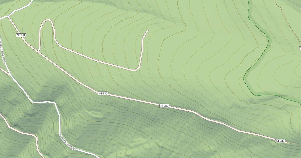 Map preview of USFS Motor Vehicle Use Map Roads {92A13B99-4ECF-4E6B-9085-80347E13C973}
