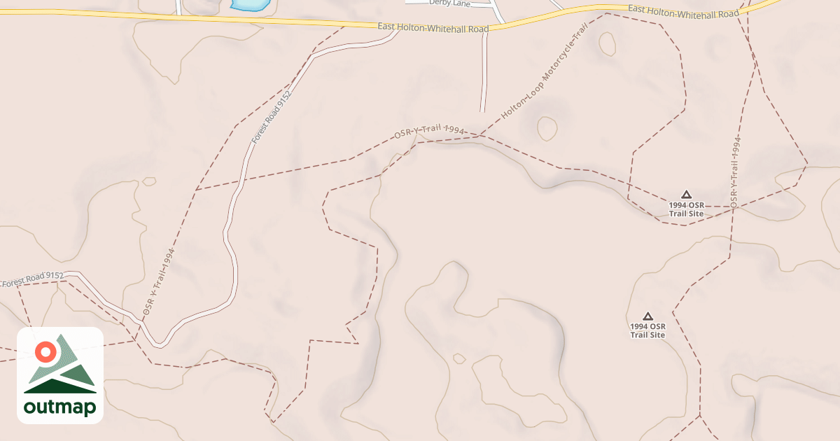 Map of Holton Motorcycle Trail