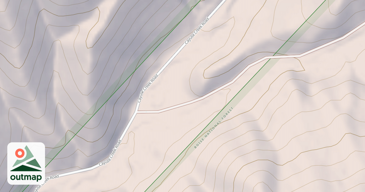 Map of LITTLE CAYUSE CREEK
