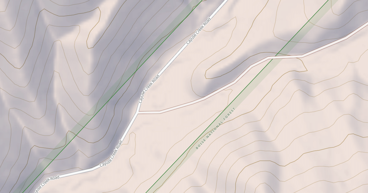 Map preview of LITTLE CAYUSE CREEK