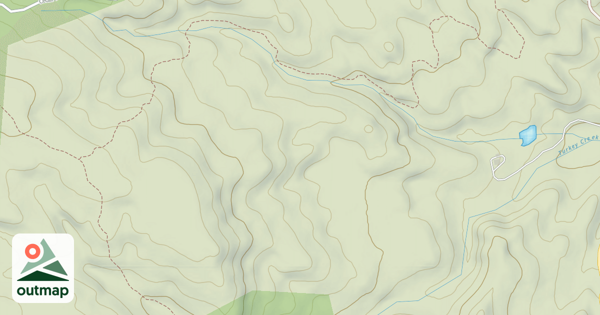 Map of Turkey Creek