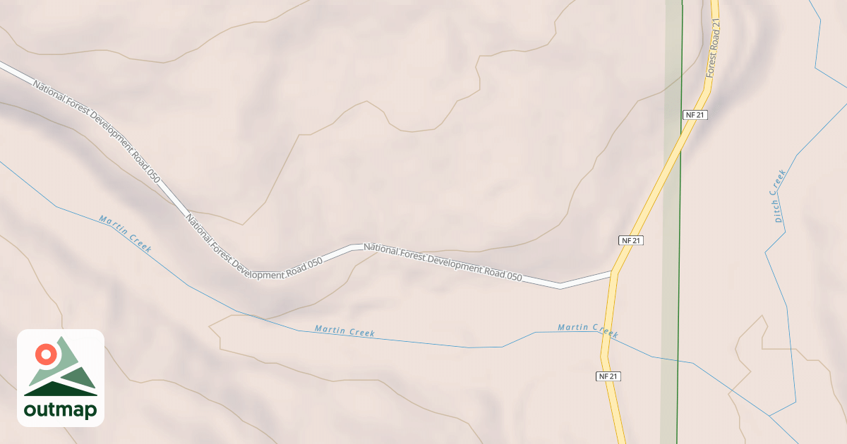 Map of DITCH CREEK GUARD STA.