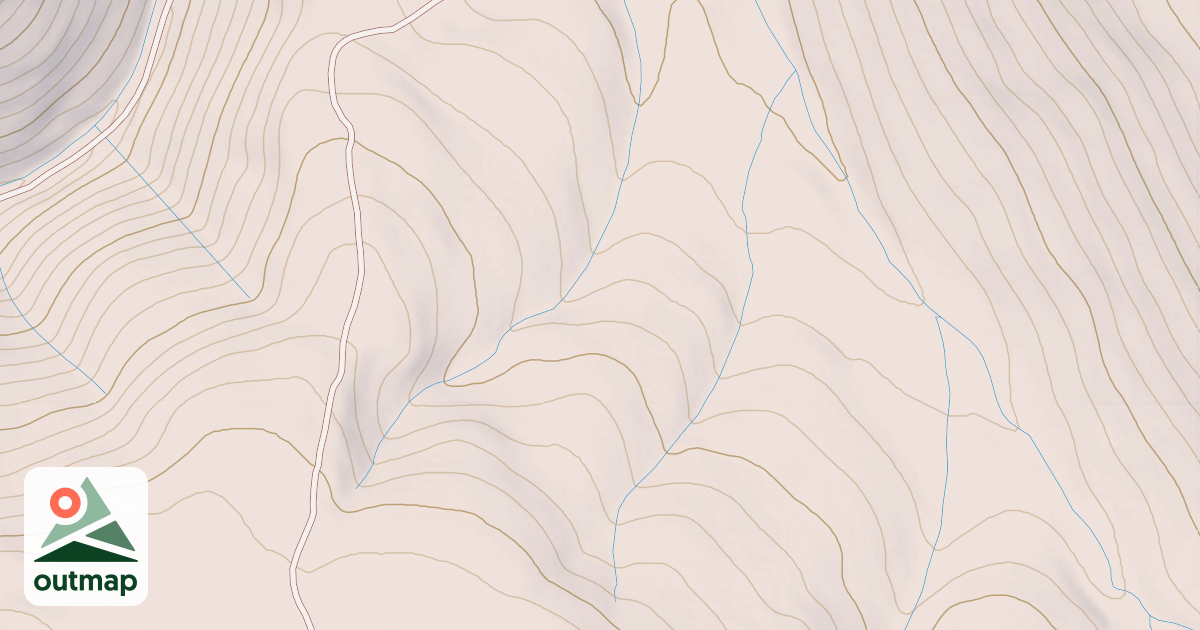 Map of DIAZ FLAT SPUR
