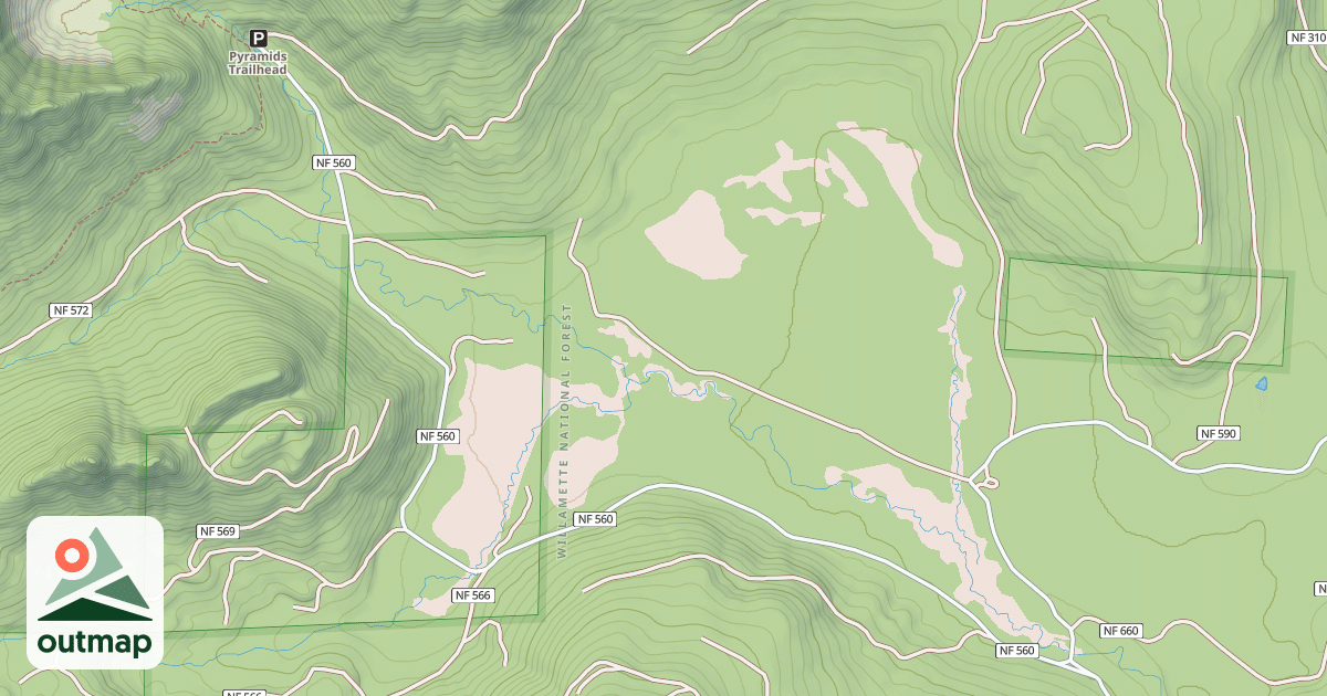 Map of PARKS CREEK RD