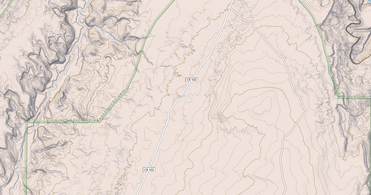 Map preview of BLM National GTLF Public Motorized Roads 40f632b2-25ba-497e-acea-c1fd8c8e553f