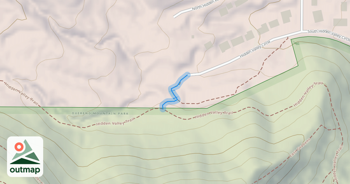 Map of Hidden Valley Access