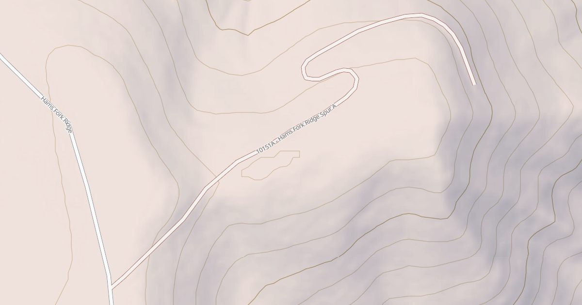 Map preview of HAMS FORK RIDGE SPUR A