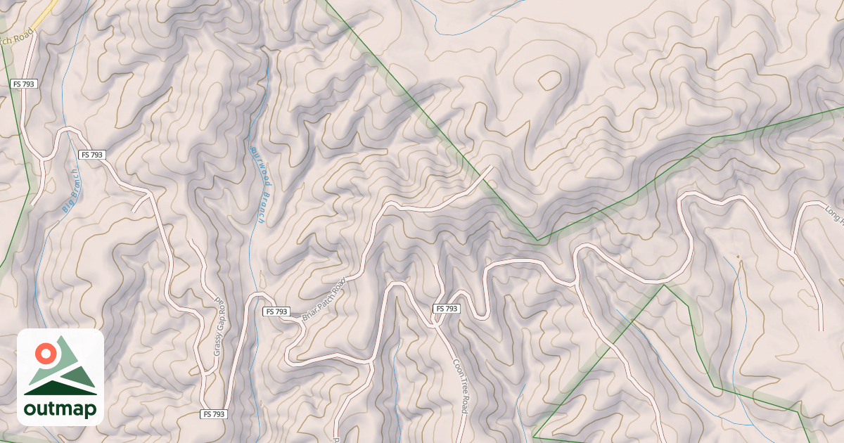 Map of GRASSY MTN