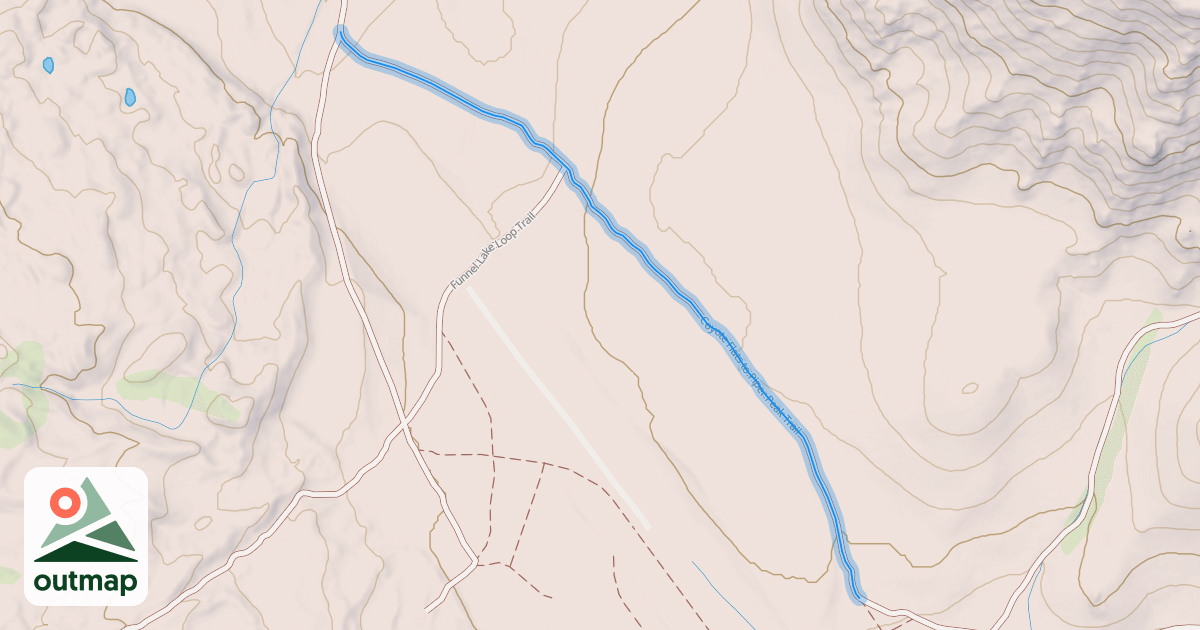 Map of Coyote Flats to Piper Peak Trail