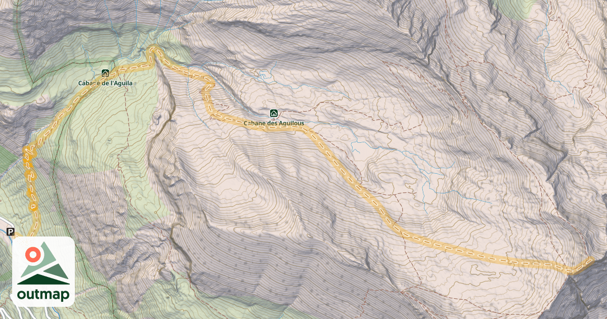 Map of Pic de la Géla — Héas