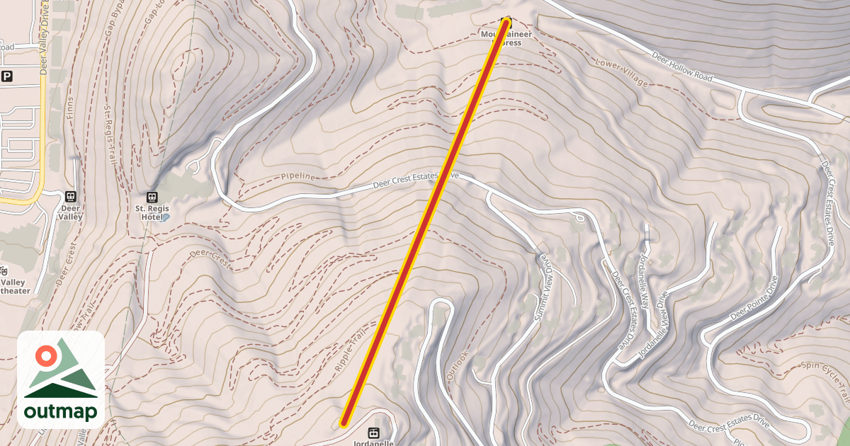 Map of Mountaineer Express