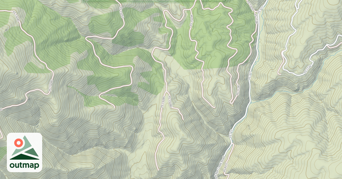 Map of (FDR) NORTH FORK RYE CREEK