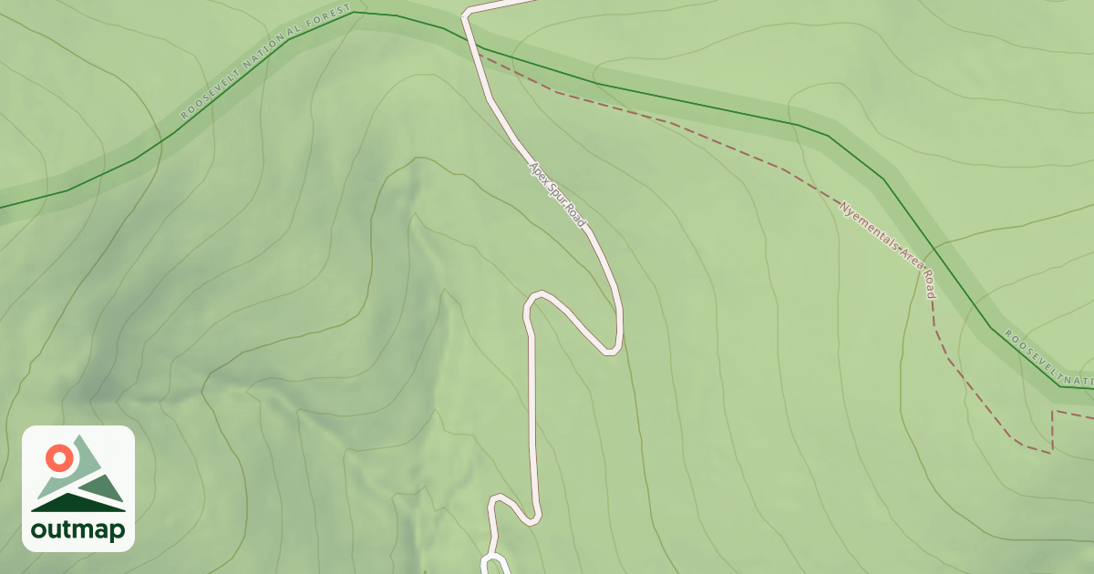 Map of APEX SPUR