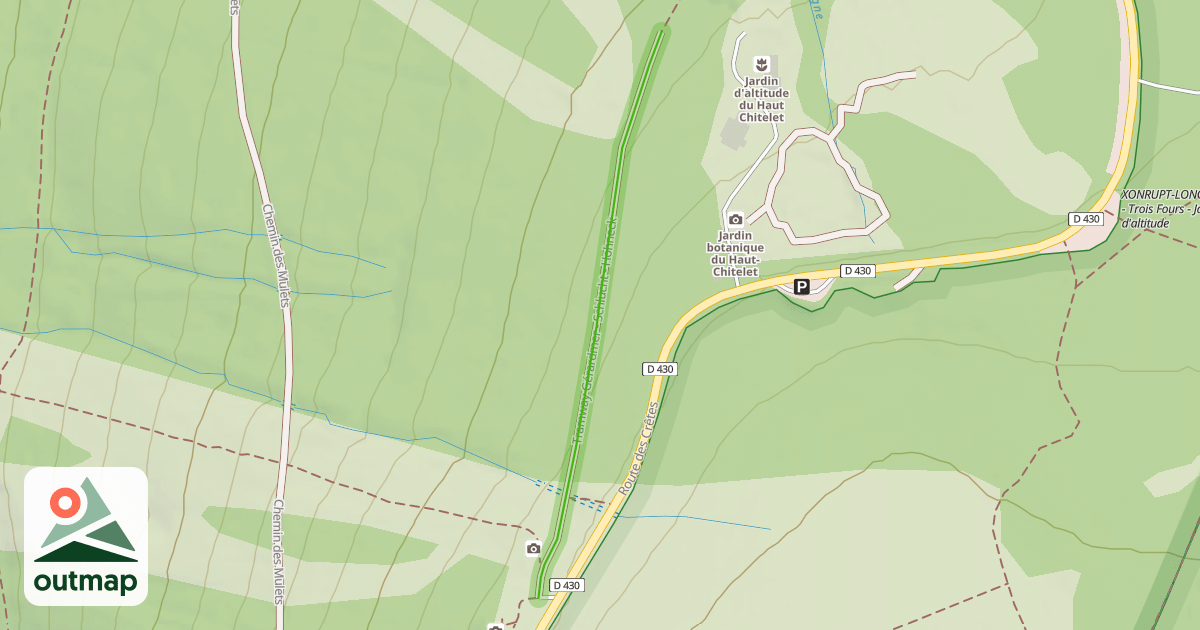 Map of Tramway Gérardmer - Schlucht - Hohneck