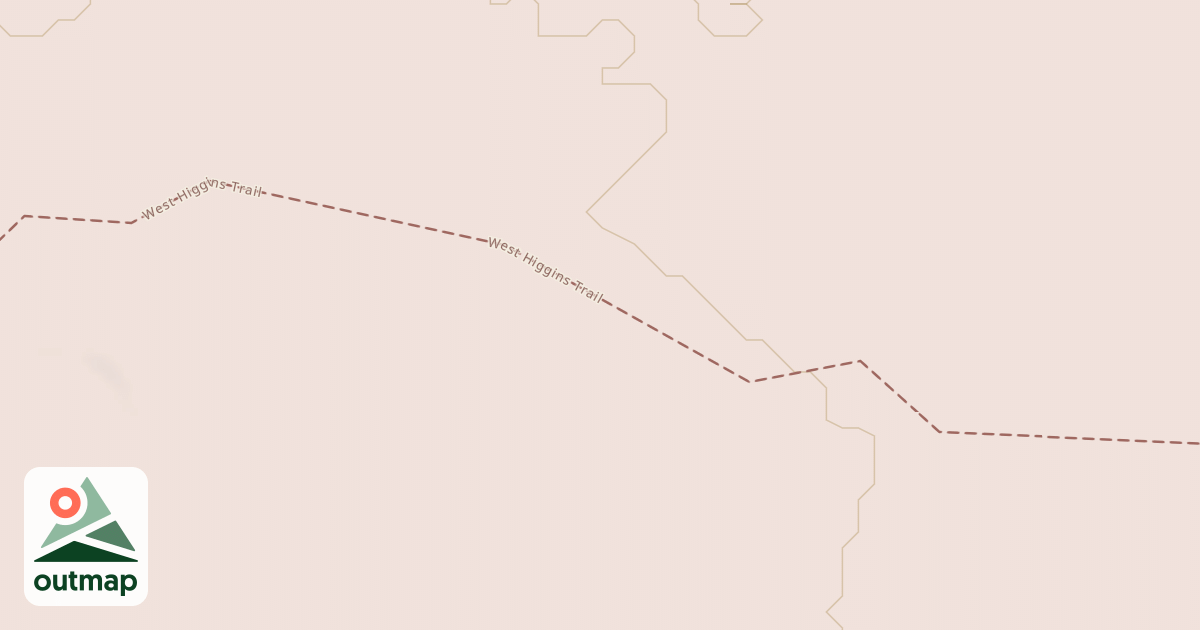 Map of West Higgins Trail