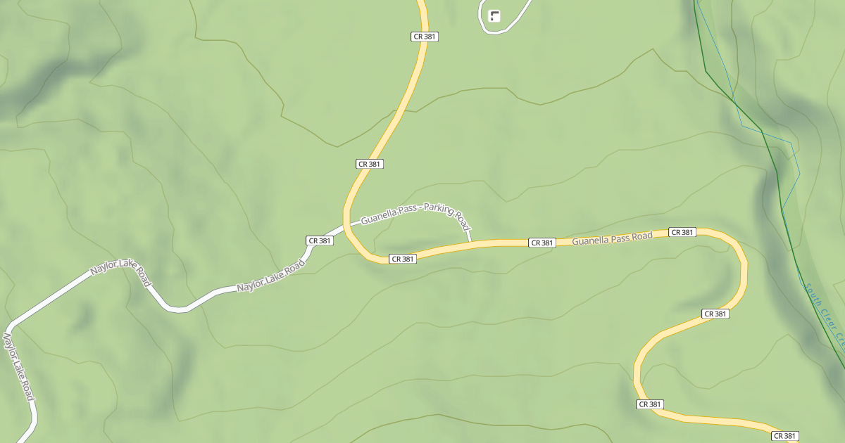 Map preview of GUANELLA PASS - PARKING