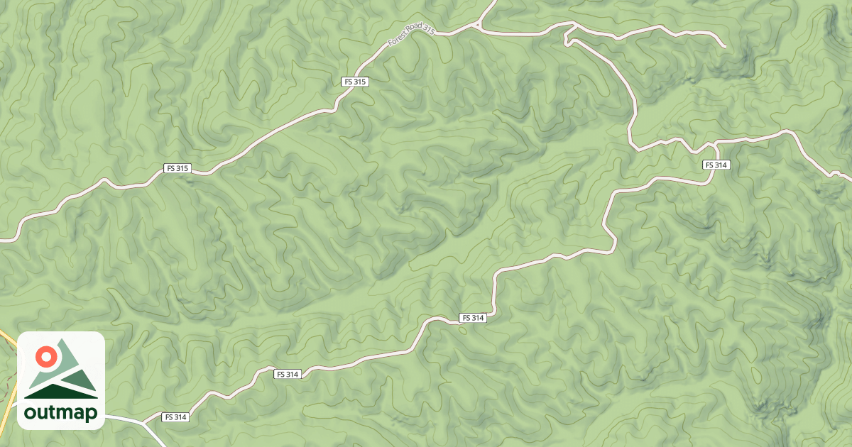 Map of ENSIGN GULCH