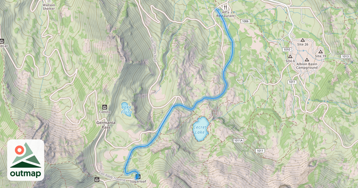 Map of Devil's Elbow