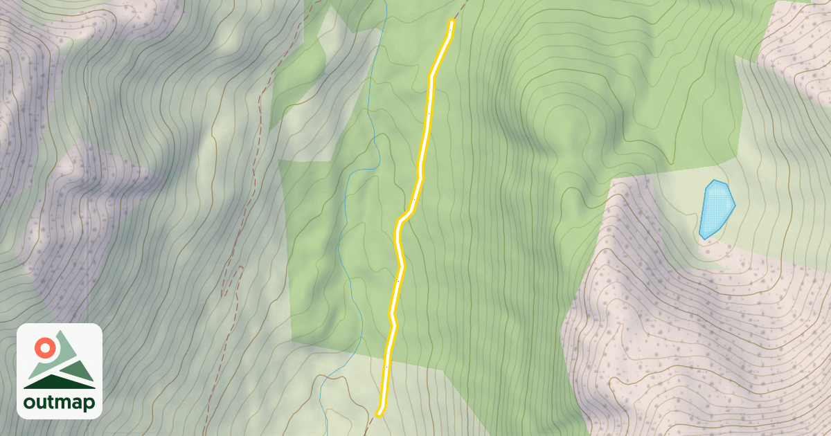 Map of Indian Creek Pass Trail